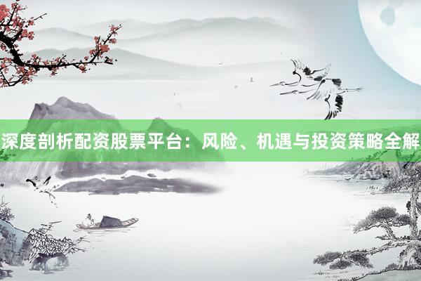 深度剖析配资股票平台：风险、机遇与投资策略全解