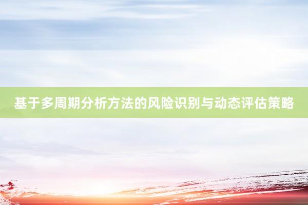 基于多周期分析方法的风险识别与动态评估策略