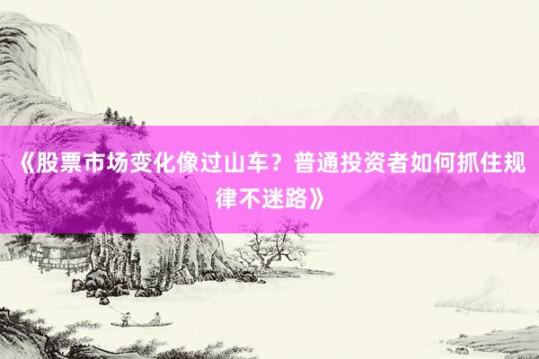 《股票市场变化像过山车？普通投资者如何抓住规律不迷路》